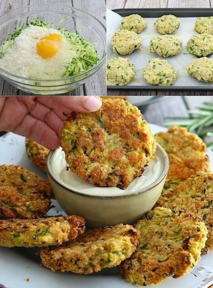 Crispy zucchini fritters served on a plate, perfect for quick dinners.