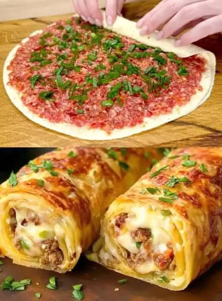 Delicious ground beef tortilla wraps ready for a quick weeknight dinner