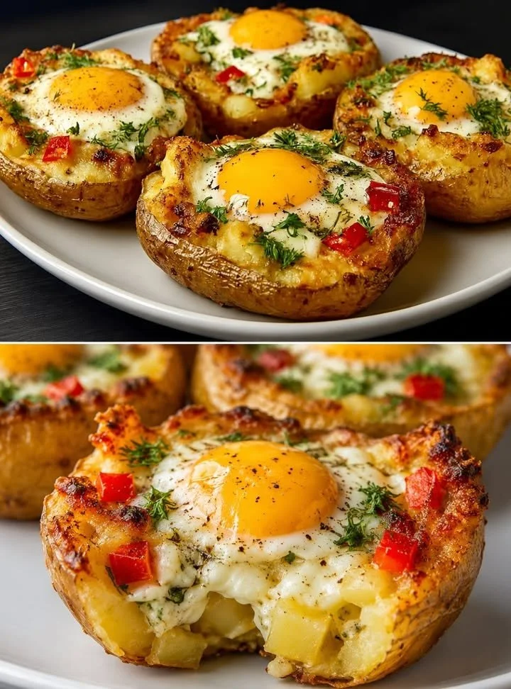 Delicious Minute Potato Nest Dinner served with fresh vegetables