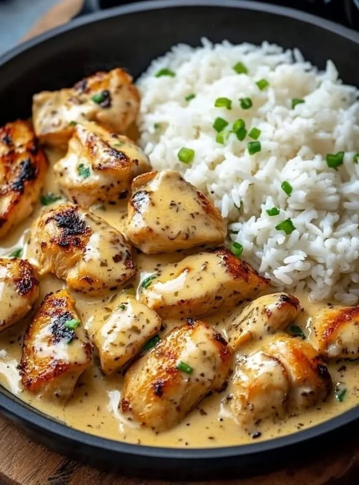 Delicious one-pan honey mustard chicken served with vegetables
