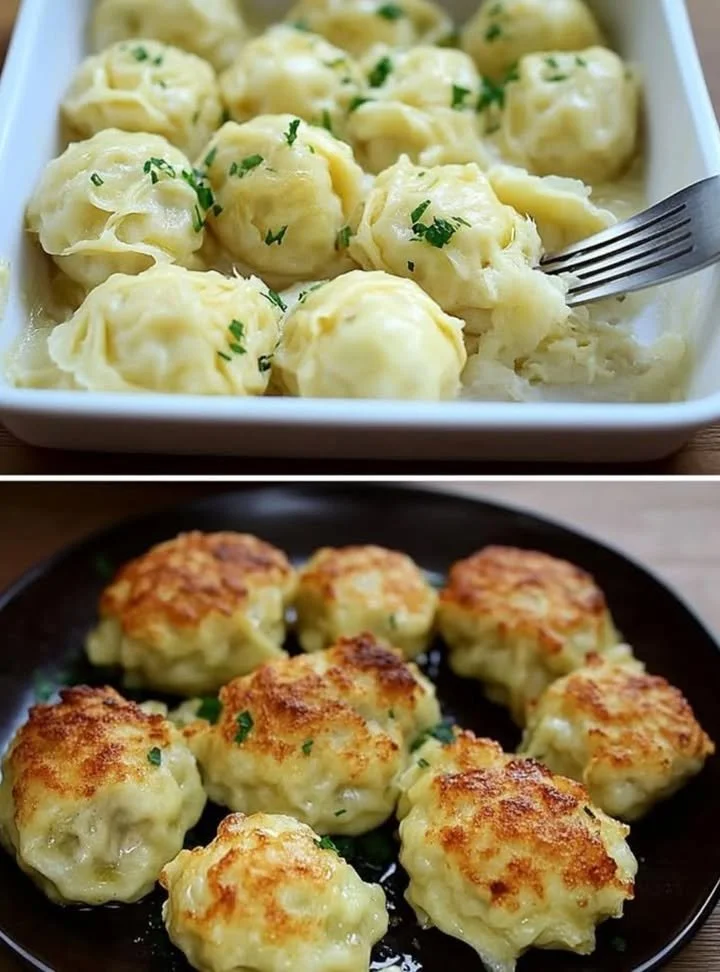 Delicious oven-baked cauliflower garnished with herbs on a plate