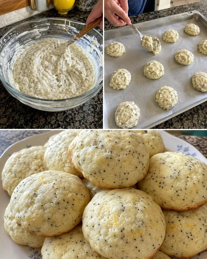 Sparkling Lemon Cookies with a glossy finish and zestful lemon flavor.
