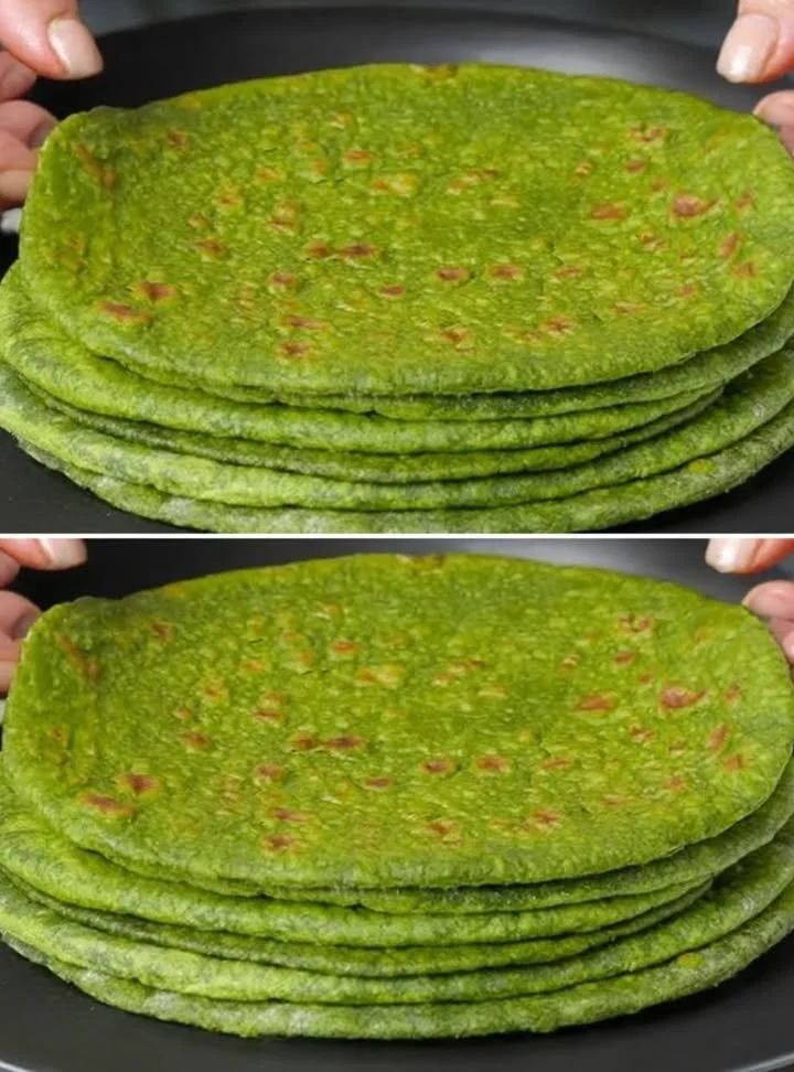Homemade spinach oat bread, a sugar-free and flour-free bread option