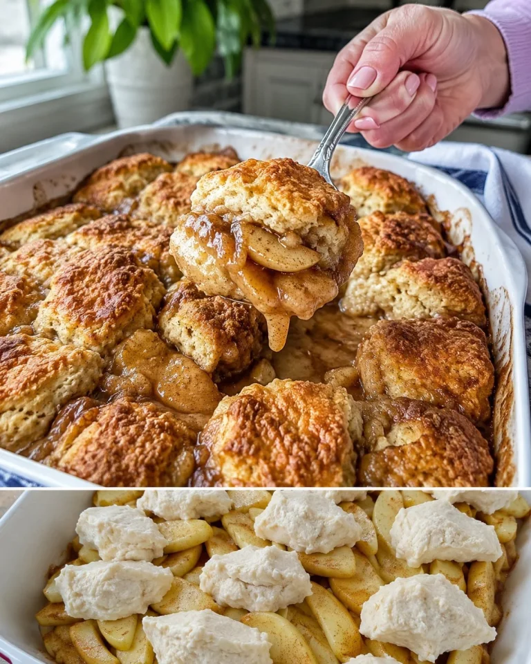 Brown Sugar Apple Biscuit Bake with fresh apples and brown sugar topping