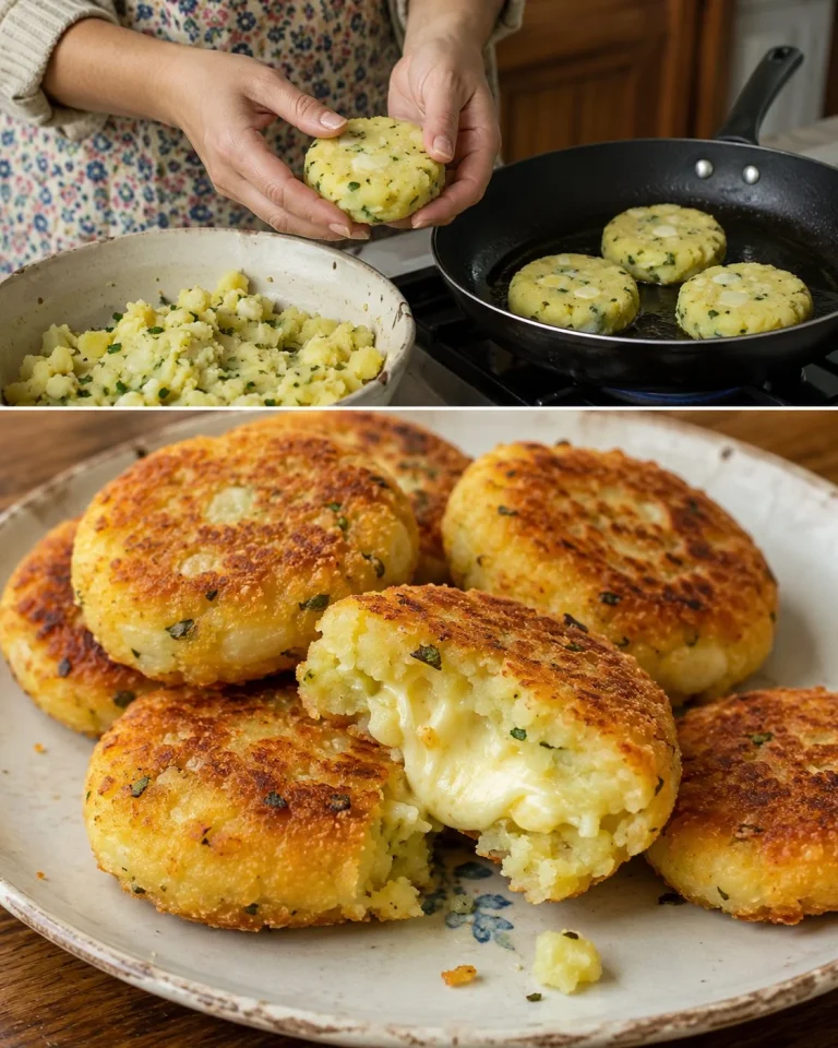 Delicious crispy potato cheese patties served as a snack or appetizer