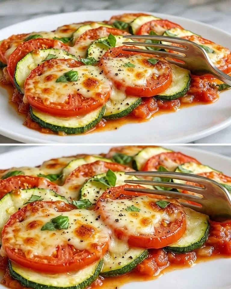 Delicious stuffed zucchini filled with Italian ingredients