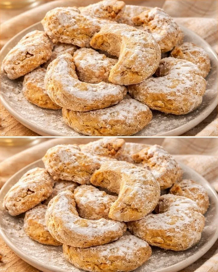 Delicious soft walnut cookies that melt in your mouth, freshly baked.