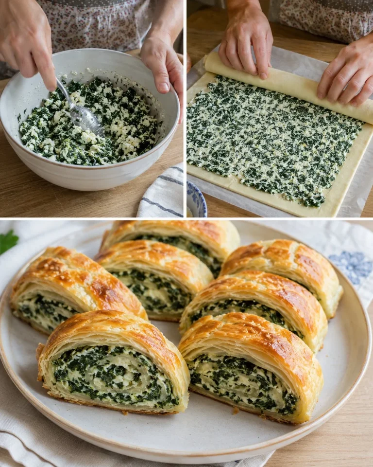 Delicious Spinach Cheese Roll-Ups ready to be served on a plate