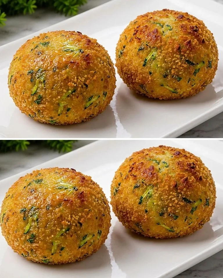 Deliciously crispy zucchini potato balls served in a bowl