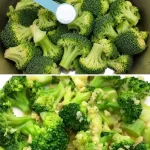 Broccoli being boiled with the Japanese method for a vibrant, crisp result.