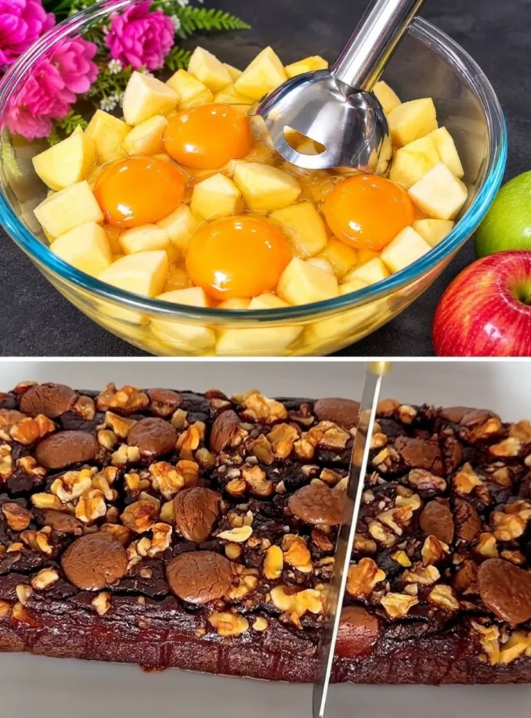 Delicious sugar-free, flour-free dessert recipe with apples and eggs