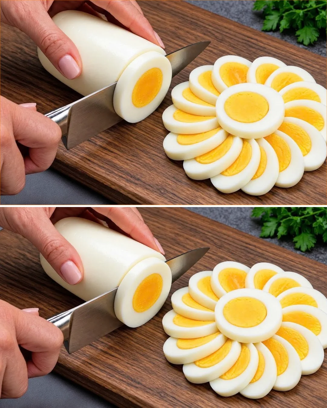 Chef demonstrates an easy technique for perfect boiled eggs