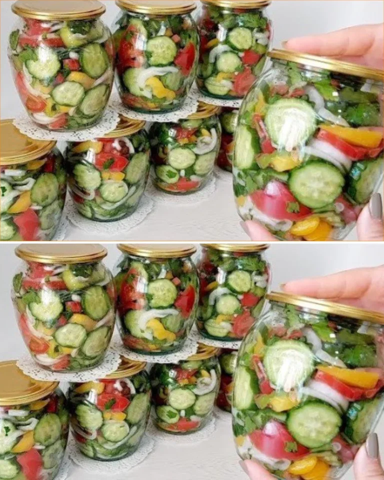 Jar of organic pickled cucumbers preserved without chemicals